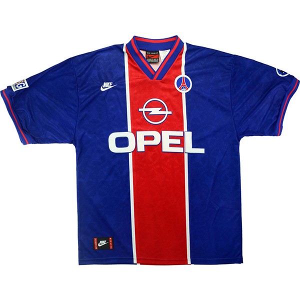 Tailandia Camiseta Paris Saint Germain Replica Primera Ropa Retro 1995 1996 Azul